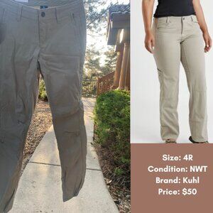 Sz 4 Kuhl Active Pants NWT Lightweight